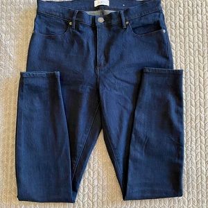 Loft outlet Skinny Jeans super dark wash, high rise legging. Size 8.